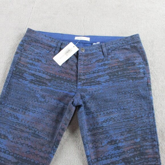 NWT See By Chloe Jeans Womens 32 Blue Space Dye Printed Patterned Skinny $350 - Picture 3 of 14